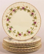 NINE ROYAL WORCESTER BACCHANAL
