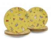 NINE ROYAL WORCESTER YELLOW PO