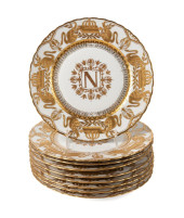 NINE SEVRES STYLE NAPOLEONIC C