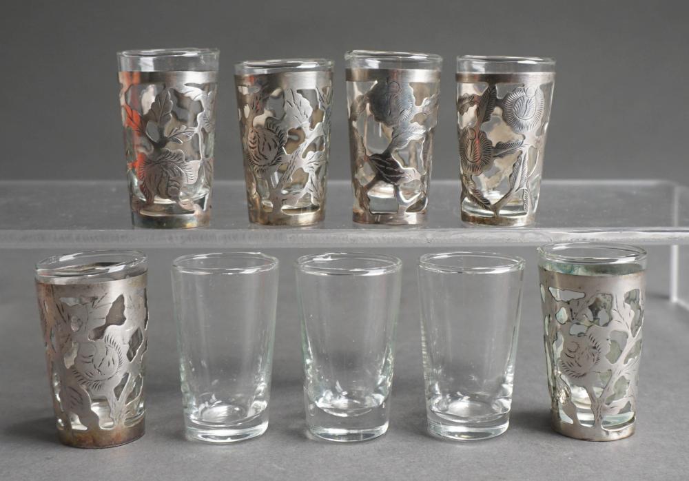 NINE SHOOTER GLASSES AND SIX