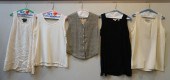 NINE SILK SLEEVELESS TOPS AND