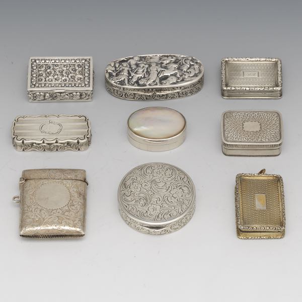 NINE SILVER VINAIGRETTES AND