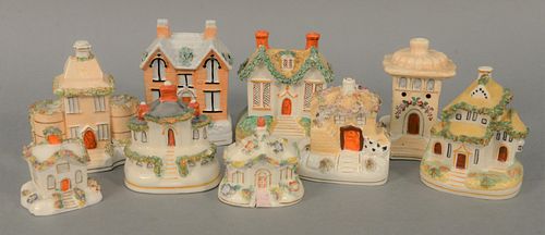 NINE STAFFORDSHIRE ARTICLES TO