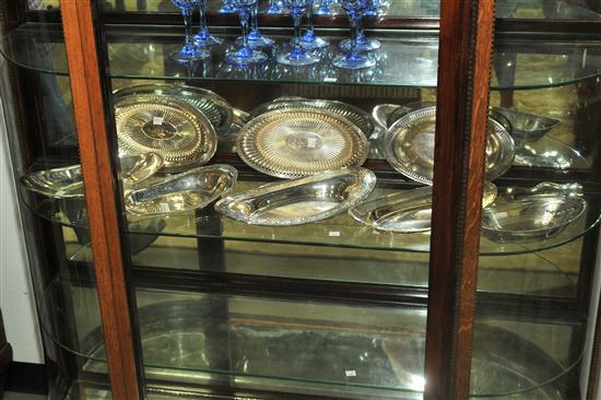 NINE STERLING DISHES. All marked