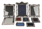 NINE STERLING & SILVER-PLATE P