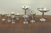 NINE STERLING SILVER TABLEWARE