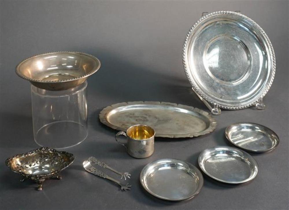 NINE STERLING TABLE ARTICLES,