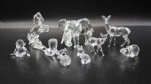 NINE SWAROVSKI CRYSTAL FIGURIN