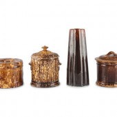 Nine Table Articles in Brown a