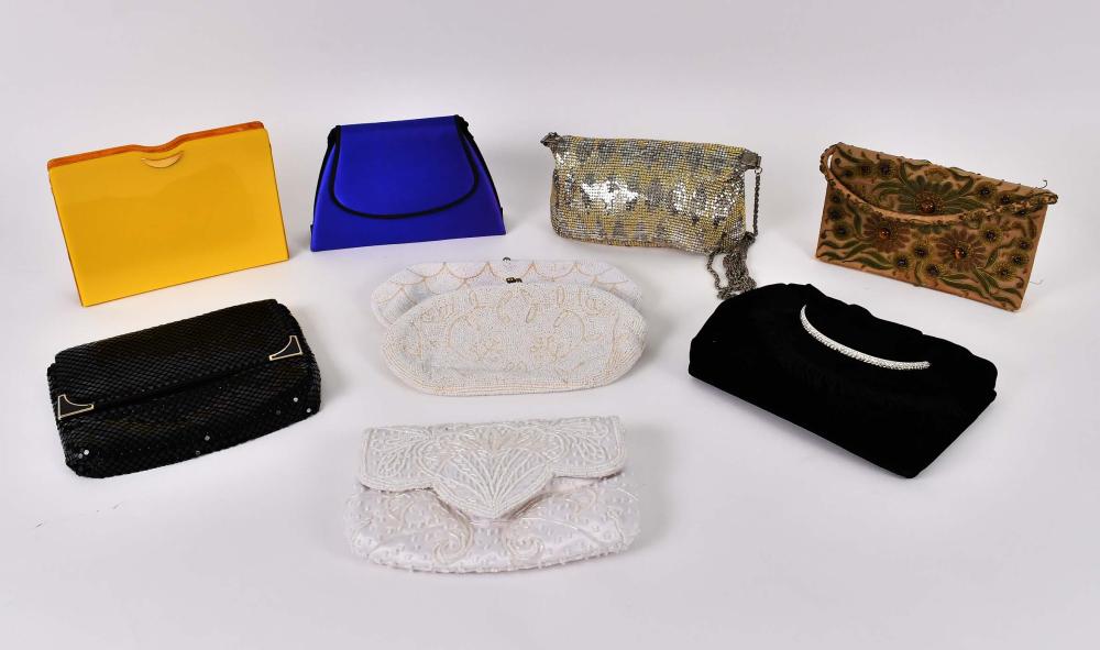 NINE VINTAGE BEADED &