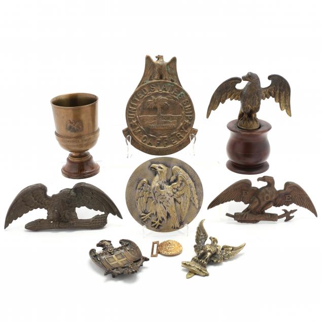 NINE VINTAGE EAGLE THEMED