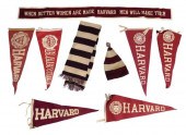 NINE VINTAGE HARVARD PIECES, I