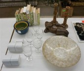 NINE VOLUMES OF FAUX PARCHMENT
