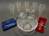NINE WATERFORD CRYSTAL ARTICLE