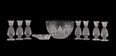 NINE WATERFORD CRYSTAL CANDLES