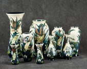 NINE WILLIAM MOORCROFT ART POT