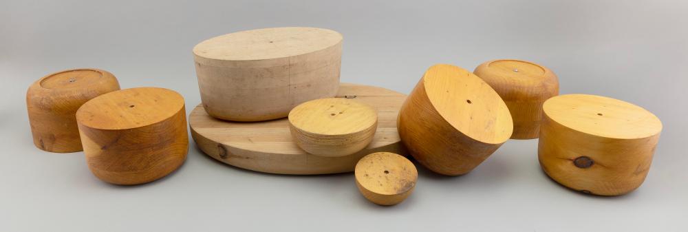 NINE WOODEN NANTUCKET BASKET