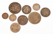 NINE WORLD SILVER COINS Peru: