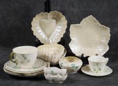 NINETEEN BELLEEK PORCELAIN ITE