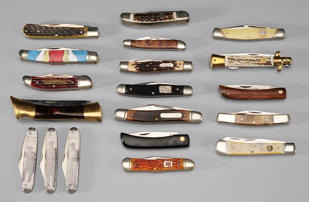 Nineteen Case Pocket Knives four