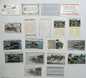 NINETEEN EARLY POSTCARDS RELAT