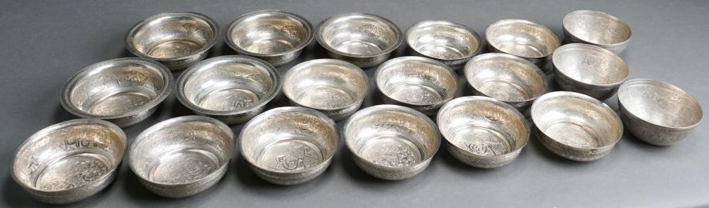 NINETEEN EGYPTIAN .900-SILVER