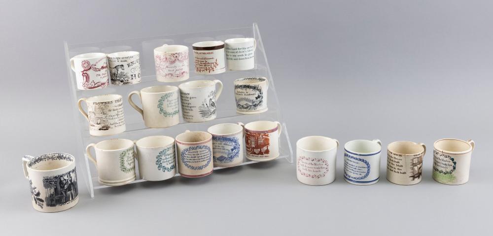 NINETEEN ENGLISH POTTERY CHILD’S