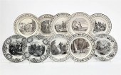 NINETEEN FRENCH TRANSFER DECOR