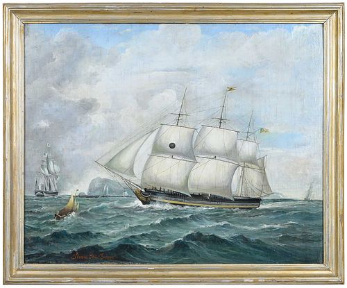 NINETEENTH CENTURY STEAM SHIP