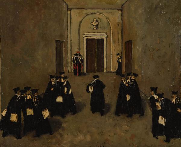 NINO CAFFEE (1908-1975) OIL ON