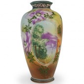 NIPPON HAND PAINTED VASEDESCRI