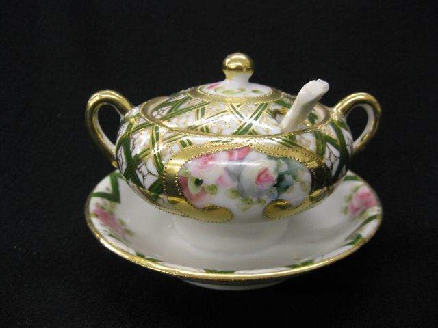 Nippon Handpainted Porcelain Jam