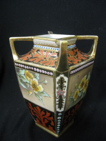 Nippon Handpainted Porcelain Vase
