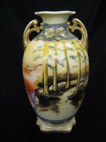 Nippon Handpainted Porcelain Vase