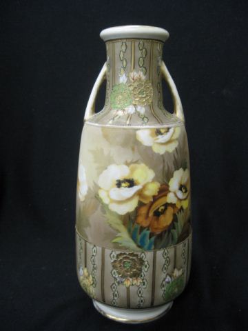 Nippon Handpainted Porcelain Vase