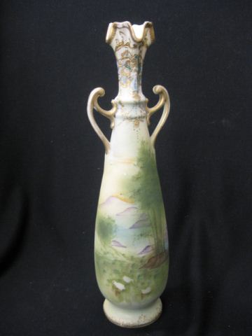 Nippon Handpainted Porcelain Vase