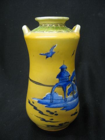 Nippon Handpainted Porcelain Vase