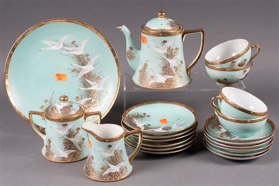 Nippon porcelain 20-piece tea and