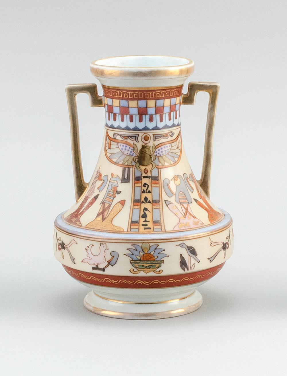 NIPPON PORCELAIN VASE IN WAISTED