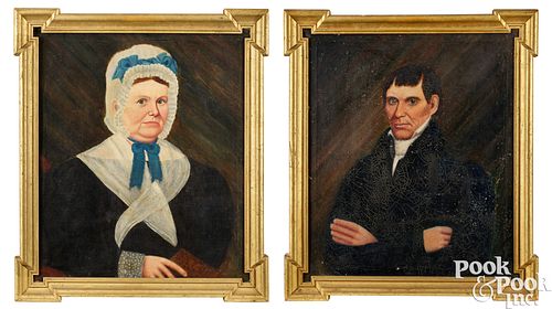NOAH ALDEN, PAIR OF OIL ON CANVAS