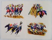 NOEL QUINN SET OF 4 LITHOGRAPH