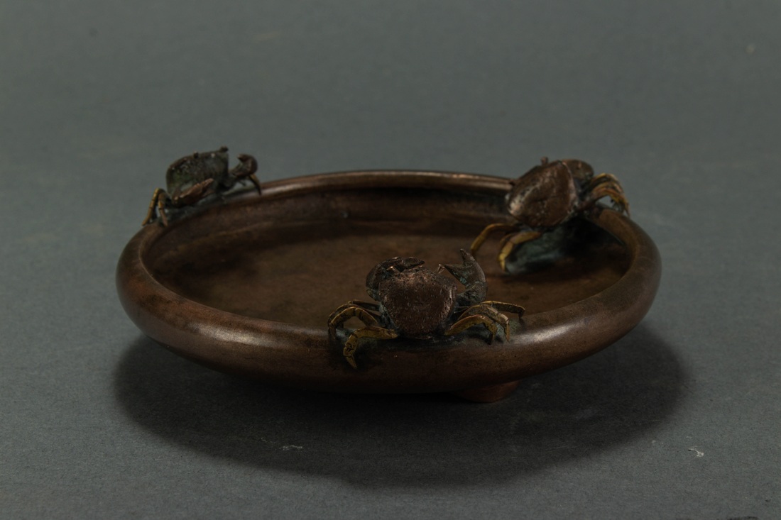 NOGAWA BRONZE TRIPOD CENSER JAPAN