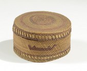 NOOTKA/MAKAH FINELY WOVEN LIDD