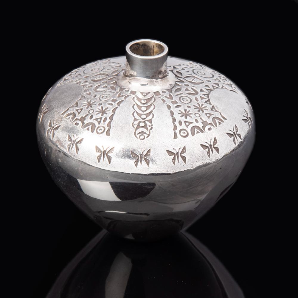 NORBERT PESHLAKAI, MINIATURE SILVER