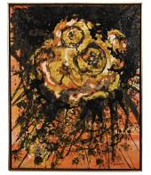 NORMA BERGERAC SIGNED ABSTRACT