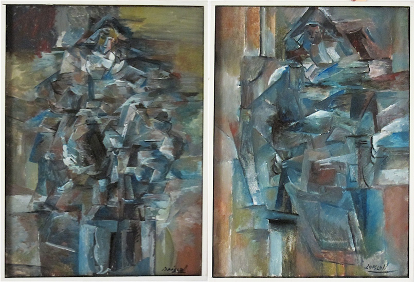 NORMA DRISCOLL TWO OILS ON CANVAS