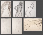 NORMAN CARTON NUDE WOMAN INK O