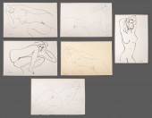 NORMAN CARTON NUDE WOMAN INK O