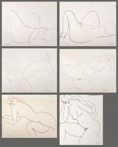 NORMAN CARTON NUDE WOMAN INK O