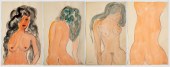 NORMAN CARTON NUDE WOMAN WATER